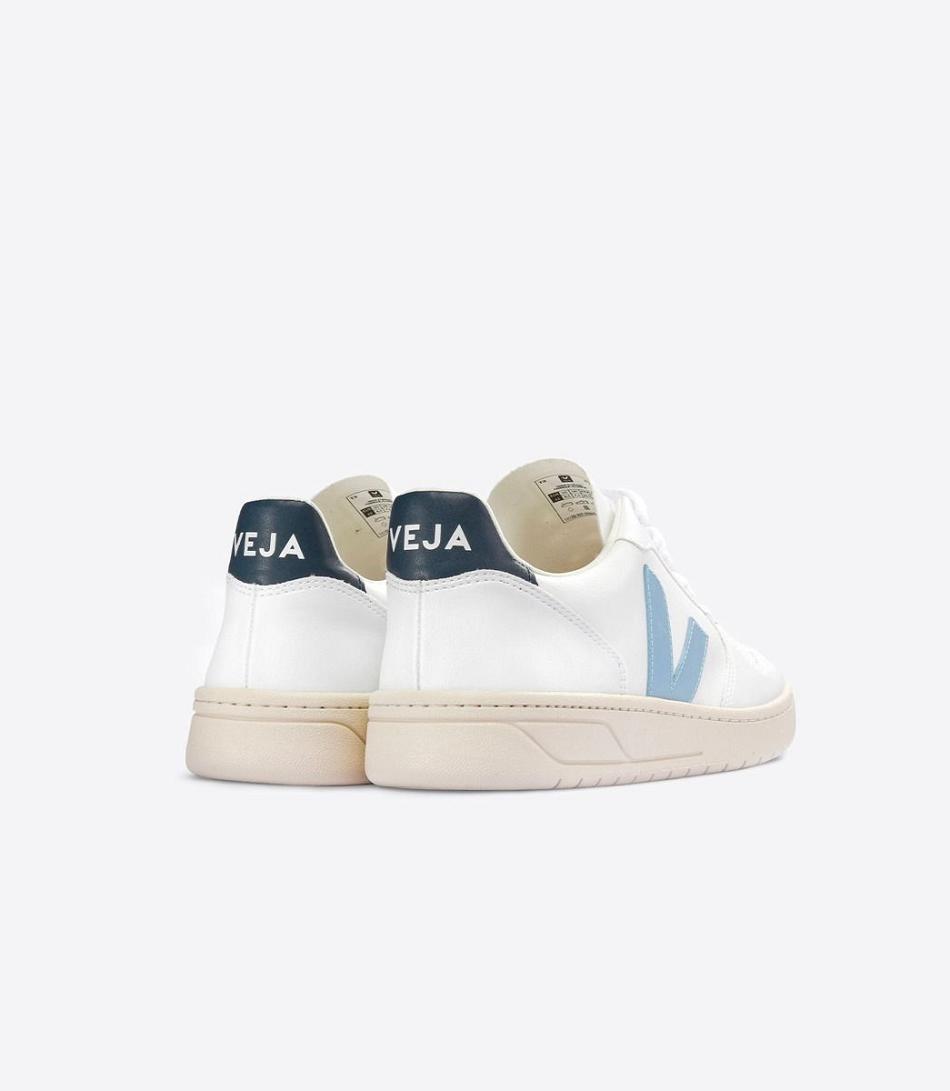 Adults Veja V-10 Cwl Steel Nautico Vegan Branco Cinzentas | QPTUV37861