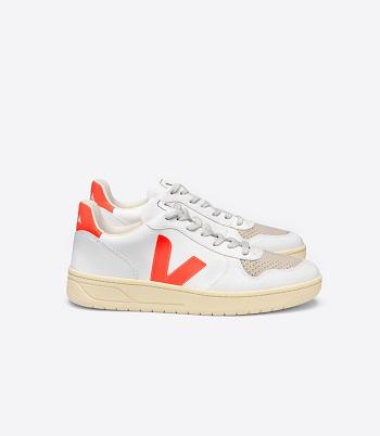 V-10 Veja Cwl Fluo Masculino Branco Laranja | UPTTG70094